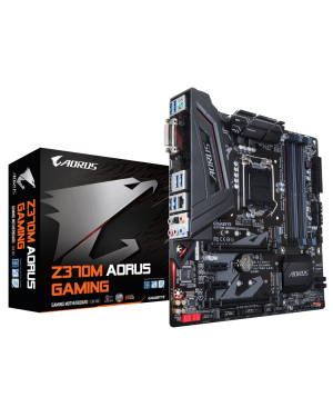 Z370M-AORUS GAME - Gigabyte - Placa Mae GA-Z370M-AORUS GAMING 1151/DDR4/mATX/HDMI/DVI