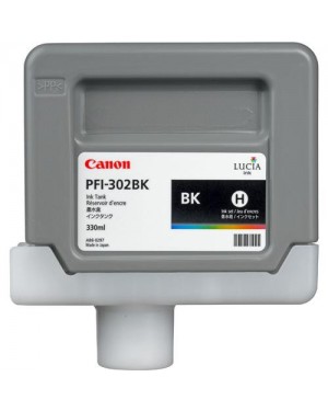 2216B001AA - Canon - Cartucho de tinta PFI-302BK preto imagePROGRAF iPF8100 iPF9100