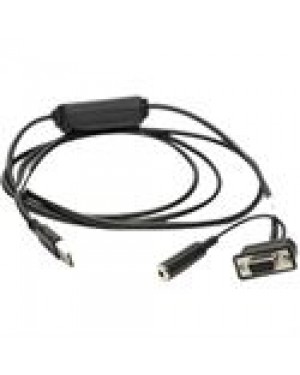 25-58925-02R - - Cabo de comunicação USB Zebra 9Pin Fêmea Conector para Gatilho (Trigger Jack) Beeper 6ft (183m) Reto