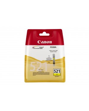 2936B001 - Canon - Cartucho de tinta CLI-521 amarelo iP3600 iP4600 iP4600x MP540 MP540x MP550 MP560 MP620 MP620B