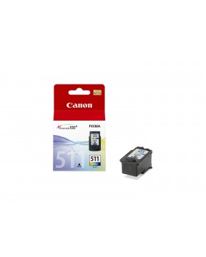 2972B009 - Canon - Cartucho de tinta CL-511 ciano magenta amarelo Pixma iP/MP/MX/Pro