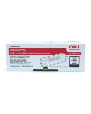 43324408 - OKI - Toner preto C5600 C5700