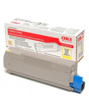 43324421 - OKI - Toner amarelo C5800 C5900 C5550MFP