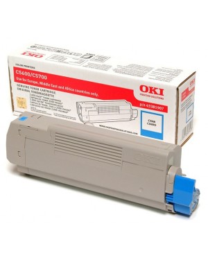 43381907 - OKI - Toner ciano C5600 C5700a