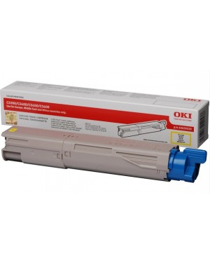 43459329 - OKI - Toner amarelo C3300n/C3400n/C3450/C3600