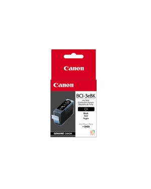 4479A002 - Canon - Cartucho de tinta BCI-3eBk preto i550 i560 i850 i860 MultiPASS C755 F30 F50 F60 F80 MP700 MP7