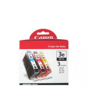 4480A263 - Canon - Cartucho de tinta BCI-3e ciano magenta amarelo i550 MultiPASS F30 F50 F60 F80 MP700 MP730 S500 S520 S530D S