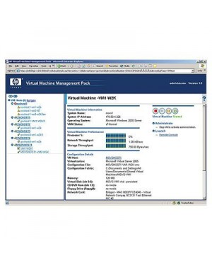 452154-B21 - HP - Software/Licença Insight Virtual Machine Manager Flexible Qty 1yr Supp/Updates SW License