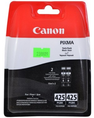 4532B007 - Canon - Toner PGI-425 preto iP4840 MG5140 MG5240 MG6140 MG8140