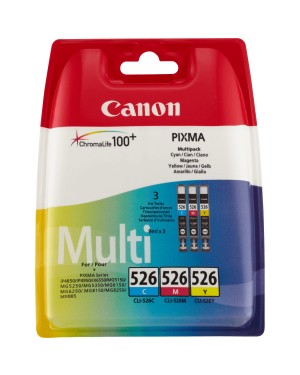 4541B012 - Canon - Cartucho de tinta CLI-526 ciano magenta amarelo PIXMA MG5250 iX6550