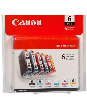 4705A018 - Canon - Cartucho de tinta BCI-6 ciano magenta BJC8200 i900D i9100 i950 i960 i9900 PIXMA iP8500 S800 S820 S