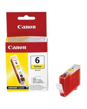4708A022 - Canon - Cartucho de tinta BCI-6Y amarelo BJC8200 i560 i860 i900D i9100 i950 i960 i9900 PIXMA iP3000 i