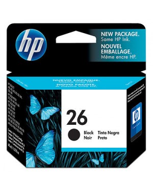 51626A - HP - Cartucho de tinta Black preto DJ 400/500 OJ 300/350