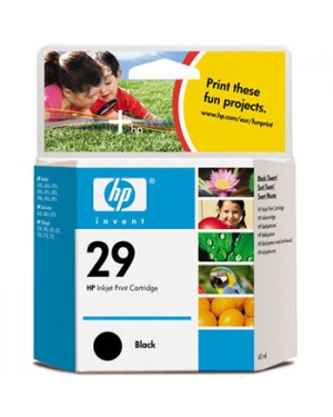 51629GL - HP - Cartucho de tinta 29 preto