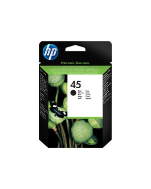 51645AE - HP - Cartucho de tinta 45 preto Deskjet 710c 720c 722c 815c 820cXi 850c 870cXi 880c 890c