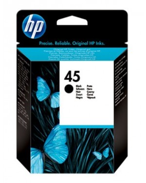 51645GE - HP - Cartucho de tinta 45 preto Deskjet 710c 720c 722c 815c 820cXi 850c 870cXi 880c 890c
