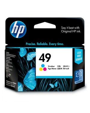 51649NL - HP - Cartucho de tinta 49 ciano magenta amarelo