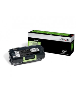52D2H00 - Lexmark - Toner 522H preto MS812de MS812dn MS810de MS811dn MS810dn MS812dtn MS810n MS81