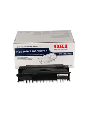 56123401 - OKI - Toner preto MB260 MFP MB280 MB290