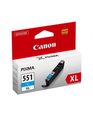 6444B001 - Canon - Cartucho de tinta CLI-551XL ciano PIXMA MG6350