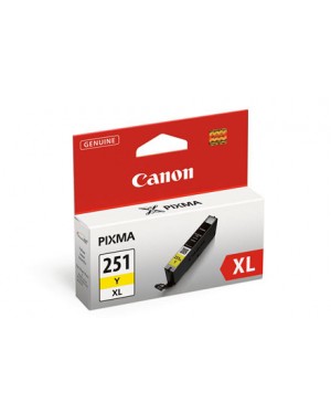 6451B001 - Canon - Cartucho de tinta CLI-251Y amarelo PIXMA iP7220 MG5420 MG6320 MX722 MX922