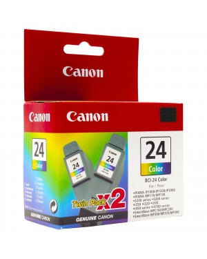 6882A009 - Canon - Cartucho de tinta BCI-24CL ciano magenta amarelo i250 i320 i350 i450 i455 i470D i475D MultiPASS F20/MP360/MP3