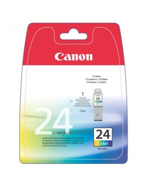 6882A030 - Canon - Cartucho de tinta BCI-24CL ciano magenta amarelo PIXMA i320 i455 i475
