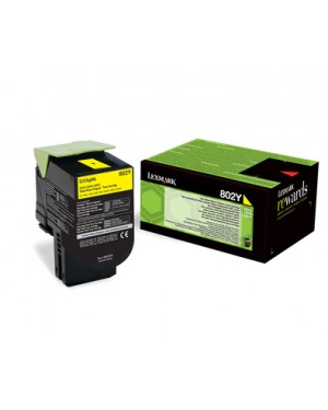 80C20Y0 - Lexmark - Toner 802Y amarelo CX510de CX410de CX410e CX510dhe CX510dthe CX410dte CX310dn C