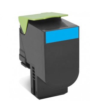 80C2HC0 - Lexmark - Toner 802HC ciano CX510de CX410de CX410e CX510dhe CX510dthe CX410dte