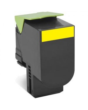 80C2HYE - Lexmark - Toner amarelo CX410de / CX410dte CX410e CX510de CX510dhe CX510dthe