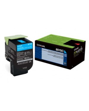 80C8SC0 - Lexmark - Toner ciano CX510de CX510dhe CX410de CX310dn