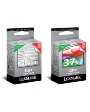 80D2978BL - Lexmark - Cartucho de tinta 36XL preto ciano magenta amarelo X3650 X4650 X5650 X6650 X6675 Pro Z2420