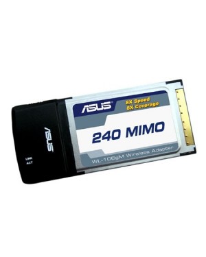 90-I8S002E00-01PZ - ASUS_ - Placa de rede Wireless 240 Mbit/s CardBus ASUS