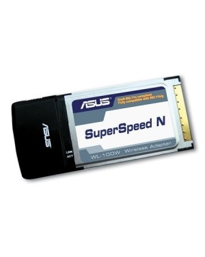 90-IA9002E00-01PZ - ASUS_ - Placa de rede Wireless 300 Mbit/s CardBus ASUS