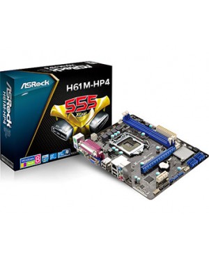 90-MXGR40-A0BAYZ - Outros - Placa Mãe AsRock i3/i5/i7 1155 DDR3 Aud/Vid/Lan ATX AsRock