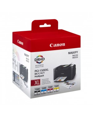 9182B005 - Canon - Cartucho de tinta PGI-1500XL preto ciano magenta amarelo MAXIFY MB2050 MB2350