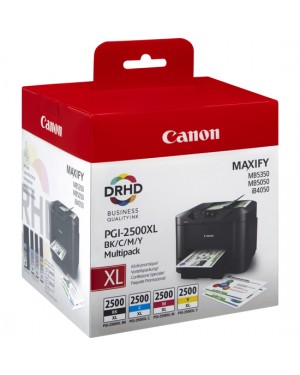 9254B005 - Canon - Cartucho de tinta PGI-2500XL preto ciano magenta amarelo MAXIFY iB4050 MB5050 MB5350