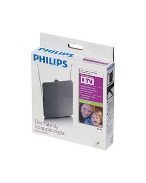 SDV1225T/55 - Philips - Antena de TV Digital Passivo HDTV/UHF/VHF/FM Interna