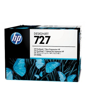 B3P06A - HP - Cabeca de impressao 727 ciano cinzento magenta preto mate foto preto amarelo Designjet T1500