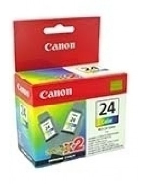 BCI-24C TWIN - Canon - Cartucho de tinta Twin preto