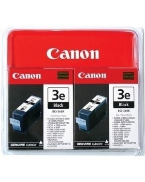 BCI-3E BK TWIN - Canon - Cartucho de tinta BCI-3E preto