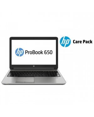 BF1P85ET11 - HP - Notebook ProBook NOTEBOOK BUNDEL (F1P85ET+U4395A) ProBook 650 Core i5-4210 + 3 jaar Pickup & Return garantie