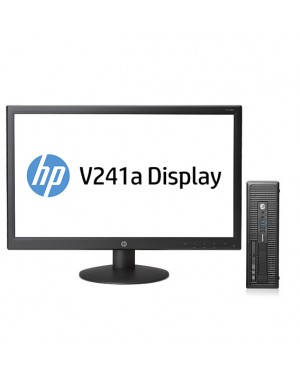 BJ7C14ET01 - HP - Desktop EliteDesk 800 G1 SFF + V241a