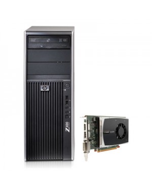 BKK787ET14 - HP - Desktop Z WORKSTATION BUNDEL (KK787ET+WS094ET) Z400 Six-Core W3680 met Liquid Cooling en NVIDIA Q2000