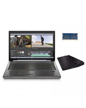 BLY580ET1 - HP - Notebook EliteBook MOBILE WORKSTATION BUNDEL (LY580ET+2xH2P64ET+QK640ET) 8770w Quad-Core i7-3630QM 17.3"FHD met K3000M en Ultra Extended Life Battery en 16GB geheugen