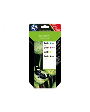 C2N93AE - HP - Cartucho de tinta 940XL preto ciano magenta amarelo Officejet Pro 8000 8500 8500A Plus