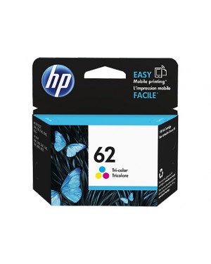 C2P06AE - HP - Cartucho de tinta 62 ciano magenta amarelo ENVY 5640 eAiO 7640 Officejet 5740