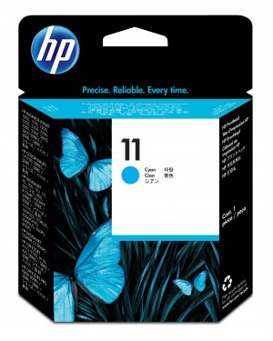 C4811A - HP - Cabeca de impressao 11 ciano Color Inkjet CP 1700 Business 1000 1100 1200 2200 2300 26