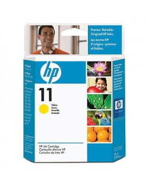 C4838A - HP - Cartucho de tinta 11 amarelo Color Inkjet CP 1700 Business 1000 1100 1200 2200 2300 26