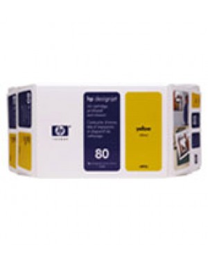C4893AE - HP - Cartucho de tinta 80 amarelo